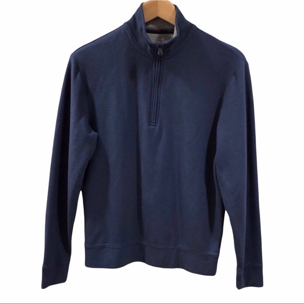 Vineyard Vines Men’s Saltwater Half Zip Salwater Pullover Navy Blue Size XS